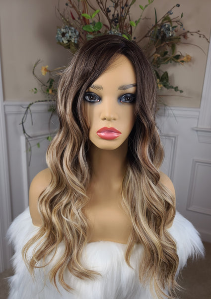 "Karla" - Full Monofilament Lace Front wig (caramel balayage)