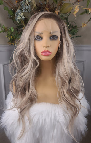 "Mia" - HD Lace front, 13x4 free part with gorgeous highlights