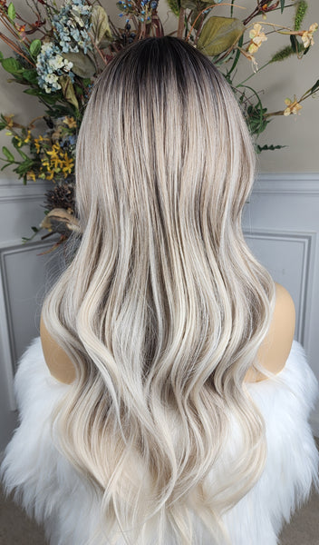 "Cat"- bang unit (balayage cream blonde)