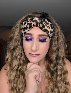 Leopard print knot Headband