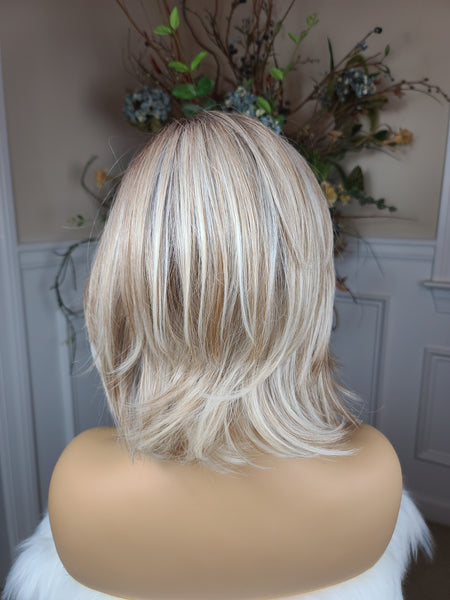 "Havana"- Partial Monofilament Lace Front ( butter blonde )