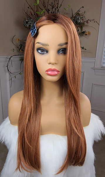 "Daytona" - full monofilament lace front wig in strawbery blonde