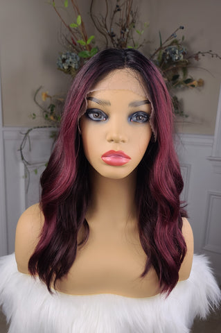 "Jessie" - Lace front wig, deep middle shiftable part