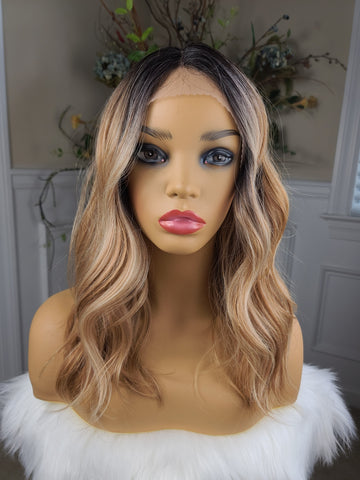 "Serenity" - Lace front wig, deep middle shiftable part