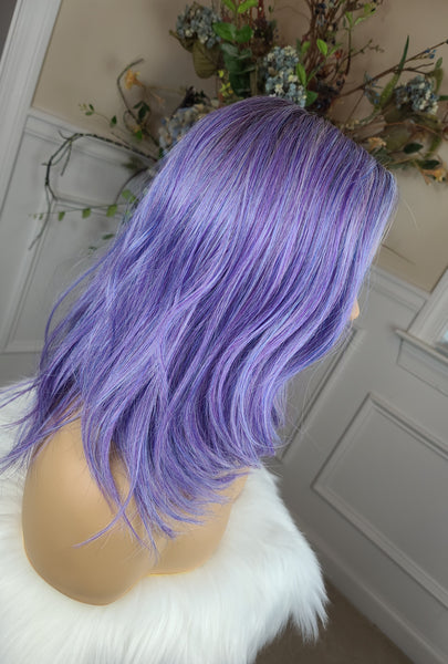 "Alexis" - Lace front partial monofilament ( color galaxy)