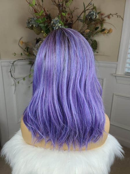 "Alexis" - Lace front partial monofilament ( color galaxy)