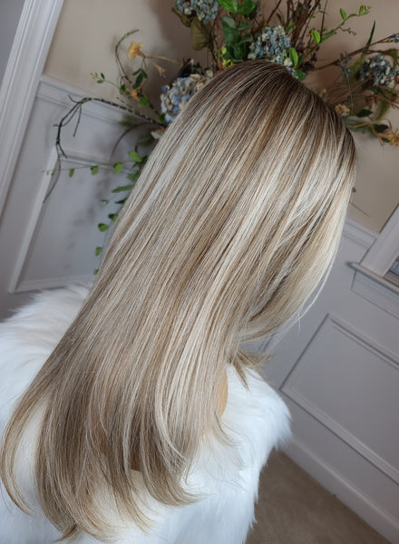 "Daytona" - lace front, full monofilament ( latte macchiato)