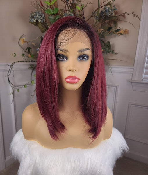 Cherry pie - free part, lace front, human blend