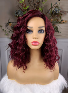 "Shakira"- Lace front, partial monofilament (Rasberry)